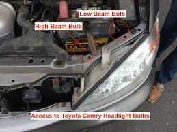 how to replace headlight bulb on toyota