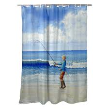 Surf Fishing Shower Curtain