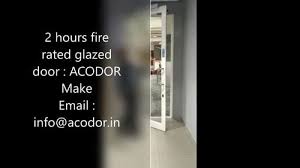 Glazed Metal Fire Rated Door