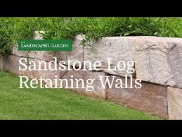 Sandstone Log Retaining Walls The