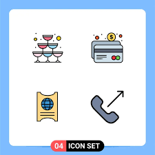 Dining Colored Icon Vector Images