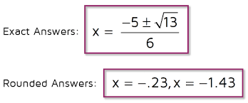 The Quadratic Formula Kate S Math Lessons