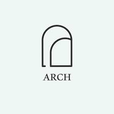 Vintage Bohemian Arch Window Logo Art