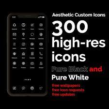 300 Aesthetic Custom App Icons Pack