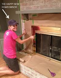 How To Paint A Brick Fireplace In