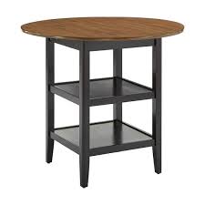 Drop Leaf Round Counter Height Table