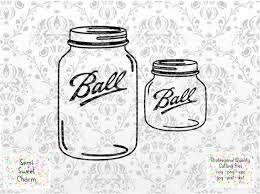 Ball Mason Pint Jar Svg Quart Jelly