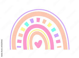 Rainbow Boho Icon Abstract Rainbow