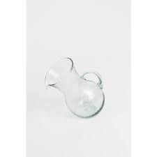 36 Oz Clear Small Glass Pitcher Tilted