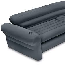 Intex Inflatable Couch Sectional Gray