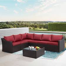 Wicker Outdoor Rattan Sectional Sofa