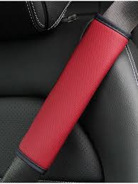 1pc Wine Red Universal Car Seat Belt