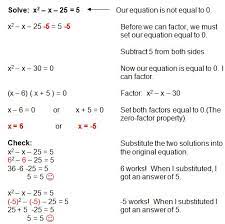 Quadratics Quadratic Equation Solving