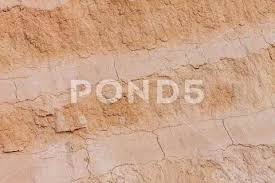 Background Of Great Clay Wall Or Brown