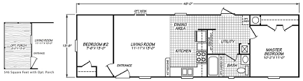 Ruby Creek 14 X 48 655 Sqft Mobile Home