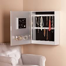 Oliver Mirrored Wall Mounted Jewelry