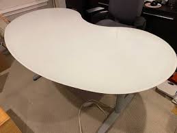 Ikea Kidney Shape Glass Desk