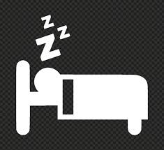 Hd Sleeping Night Bed White Icon Png
