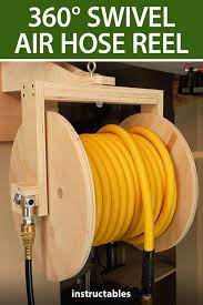 Air Hose Reel Tool Storage Diy