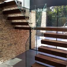 Graceful Glass Stair Railing Standoff