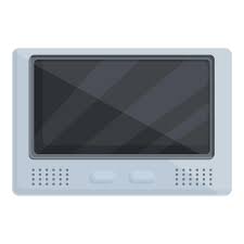 Tablet Intercom Icon Cartoon Vector