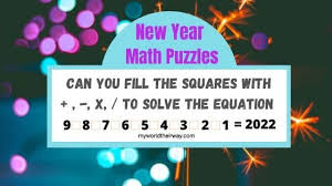 New Year 2022 Math Puzzles With Answers