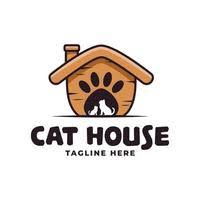 Cat House Vector Art Icons And