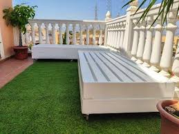 Sofá Palets Con Arcón Terraza Mideco