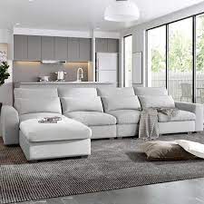 Feather Filled Sectional Sofa Couch