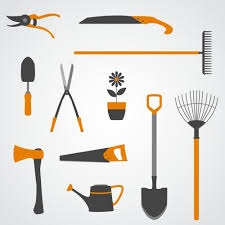 Garden Tools Icons Copy Royalty Free