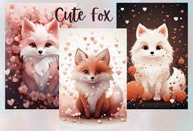 Cute Fox Wall Art Graphic By
