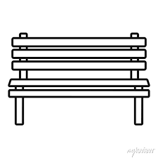 Wood Bench Icon Outline Wood Bench