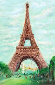 Eiffel Tower Canvas Print Paris Travel
