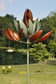 Copper Verde Lotus Kinetic Art Spinner