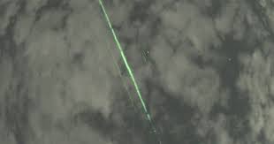 green laser beams