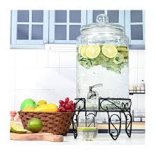 3 Gallon Beverage Dispenser Metal Stand