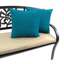 Turquoise Canvas Outdoor Throw Pillow 16