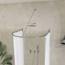 Half Oval Shower Curtain Rod