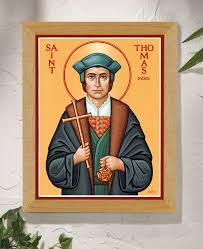 St Thomas More Original Icon 14 Tall