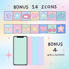130 App Icon Pack Cute Icon Cute