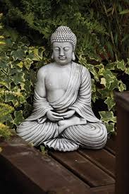 Serene Thai Stone Buddha Garden Ornament