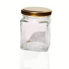 Mayuri Square Glass Jar Container With