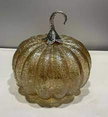 12 Inch Glass Pumpkin