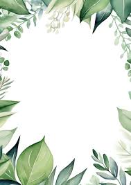 Camouflage Frame Watercolor Border
