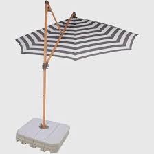 11 Offset Cabana Stripe Patio Umbrella