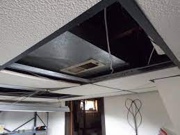 Overhead Duct To A Drop Ceiling