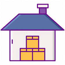 Boxes House Storage Warehousing Icon