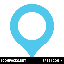 Free Location Map Marker Light Blue Svg