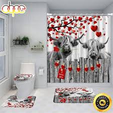 Bath Mat Bathroom Curtains Set