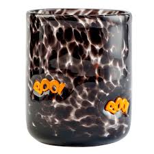 Black Confetti Boo Icon Glass 17 25oz